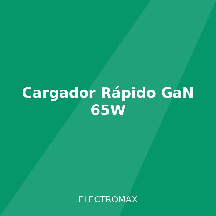 Cargador Rápido GaN 65W